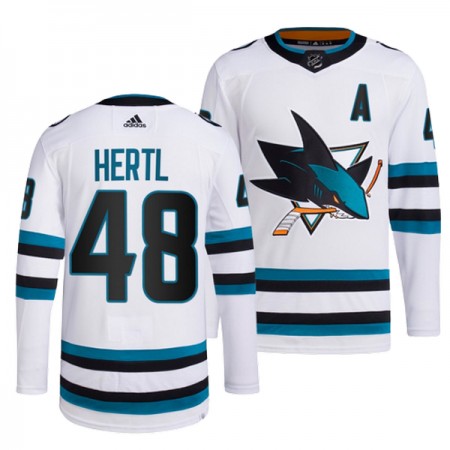 San Jose Sharks Hockeydrakt Tomas Hertl 48 Hvit Authentic - Herre